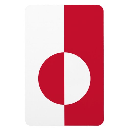 Groenlandse vlag magneet (Verticaal)