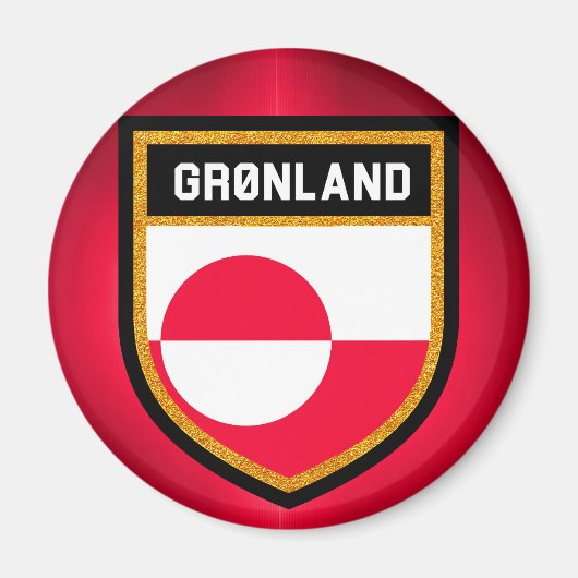 Groenlandse vlag magneet (Voorkant)