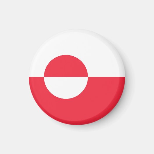 Groenlandse vlag magneet (Voorkant)