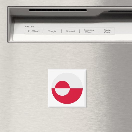 Groenlandse vlag magneet (Insitu (Vaatwasser))