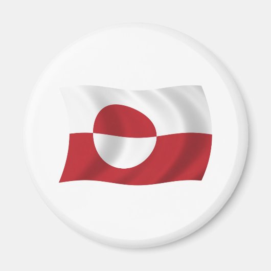 Groenlandse Vlag Magneet (Voorkant)