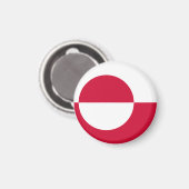 Groenlandse vlag Magnet (Voorkant / Achterkant)