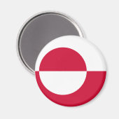 Groenlandse vlag Magnet (Voorkant / Achterkant)