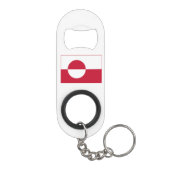 Groenlandse vlag mini flessenopener (Achterkant)