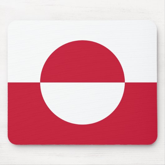 Groenlandse vlag muismat (Voorkant)