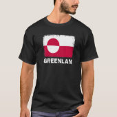 Groenlandse vlag ondersteunt Groenlandse bevolking T-shirt (Voorkant)