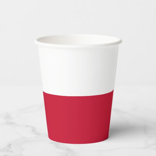 Groenlandse vlag papieren bekers (Achterkant)