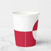 Groenlandse vlag papieren bekers (Rechts)