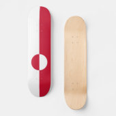 Groenlandse vlag persoonlijk skateboard (Voorkant)