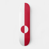 Groenlandse vlag persoonlijk skateboard (Voorkant)