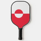 Groenlandse vlag pickleball paddle (Achterkant)