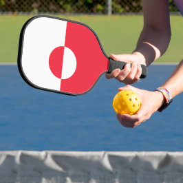 Groenlandse vlag pickleball paddle