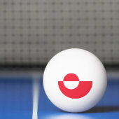 Groenlandse vlag pingpongbal (Net)