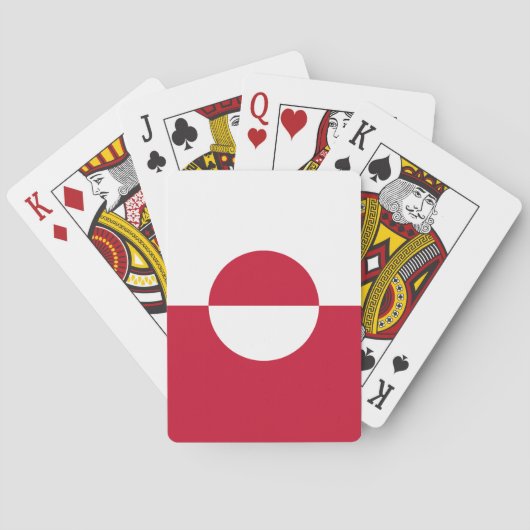 Groenlandse vlag pokerkaarten (Achterkant)
