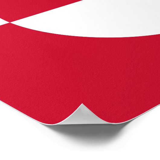 Groenlandse vlag poster (Hoek)