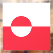 Groenlandse vlag raamsticker (Vel 2)