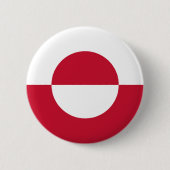 Groenlandse vlag ronde button 5,7 cm (Voorkant)