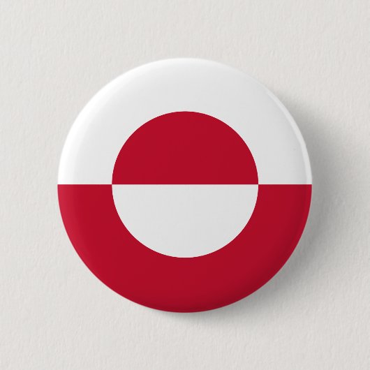 Groenlandse vlag ronde button 5,7 cm (Voorkant)