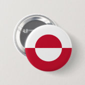 Groenlandse vlag ronde button 5,7 cm (Voorkant /achterkant)
