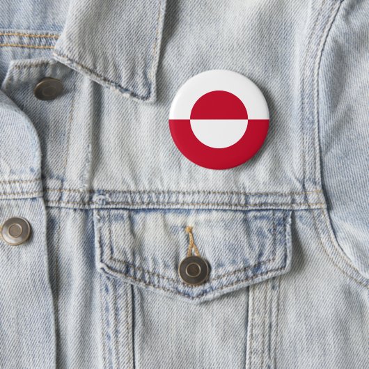 Groenlandse vlag ronde button 5,7 cm (In situ)