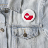 Groenlandse vlag ronde button 5,7 cm (In situ)