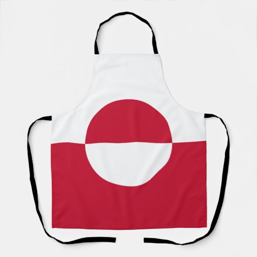 Groenlandse vlag schort (Voorkant)