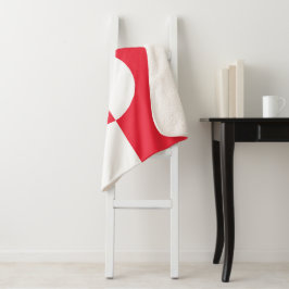 Groenlandse vlag sherpa deken