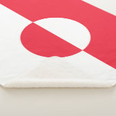 Groenlandse vlag sherpa deken (3/4)