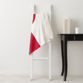 Groenlandse vlag sherpa deken (In situ)