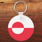 Groenlandse vlag sleutelhanger (Voorkant)
