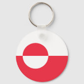 Groenlandse vlag sleutelhanger (Achterkant)
