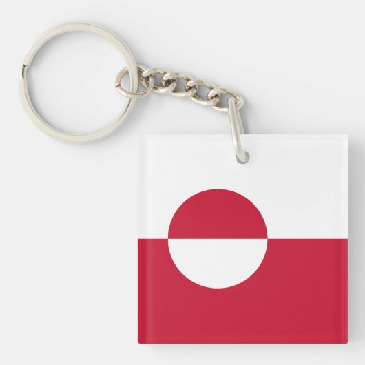 Groenlandse vlag sleutelhanger (Voorkant)
