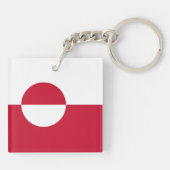 Groenlandse vlag sleutelhanger (Achterkant)