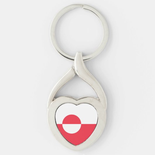 Groenlandse vlag sleutelhanger (Voorkant)