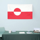 Groenlandse vlag spandoek (Beurs)