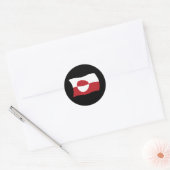 Groenlandse Vlag Sticker (Envelop)