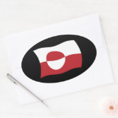 Groenlandse Vlag Sticker (Envelop)