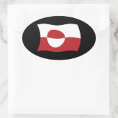 Groenlandse Vlag Sticker (Tas)