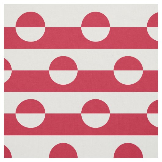 Groenlandse vlag stof (Swatch)