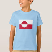Groenlandse vlag t-shirt (Voorkant)