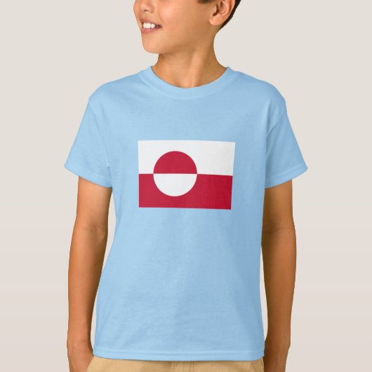 Groenlandse vlag t-shirt (Voorkant)