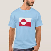 Groenlandse vlag t-shirt (Voorkant)