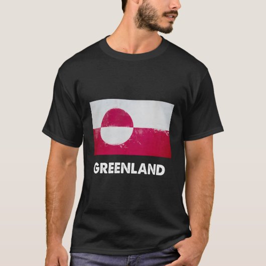Groenlandse vlag t-shirt (Voorkant)