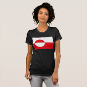 Groenlandse vlag T-shirt (Voorkant volledig)