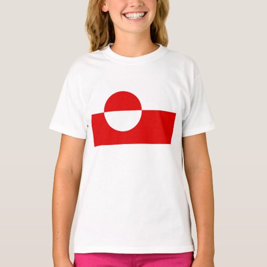 Groenlandse vlag t-shirt (Voorkant)