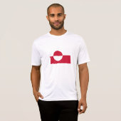 Groenlandse vlag T-shirt (Voorkant volledig)