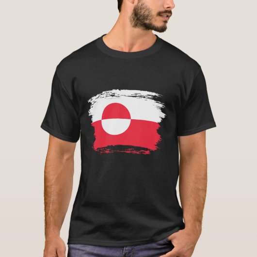 Groenlandse vlag t-shirt (Voorkant)