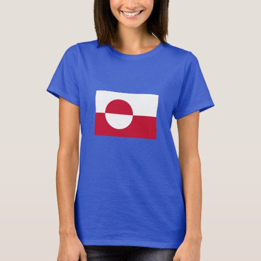 Groenlandse vlag t-shirt (Voorkant)