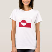 Groenlandse vlag t-shirt (Voorkant)