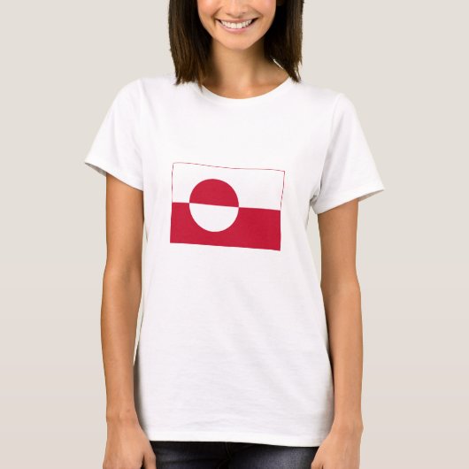 Groenlandse vlag t-shirt (Voorkant)